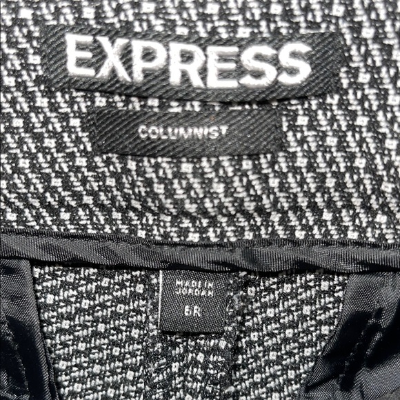 Express Columnist Gray Textured Pants - Picture 6 of 9